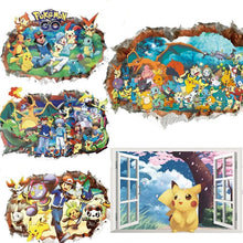 Lade das Bild in den Galerie-Viewer, Pokemon Go Kawaii Pikachu Wandsticker kaufen
