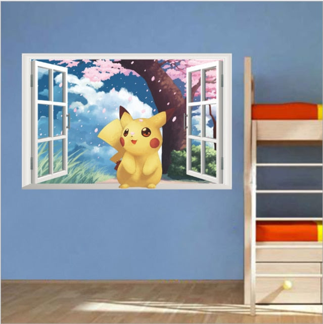 art-decal - Wandtattoo Pokemon Pikachu Aufkleber