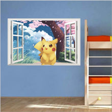 Load the image into the gallery viewer, buy Pokemon Go kawaii Pikachu wall stickers