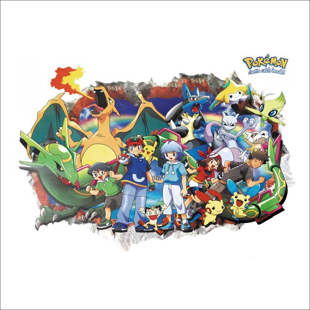Pokemon Pikachu u. a. Wand Sticker kaufen