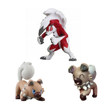 Carga la imagen en el visor de la galería, compra Wuffels Rockruff Lycanroc Evolution Figures Pokemon (3 motivos para elegir)