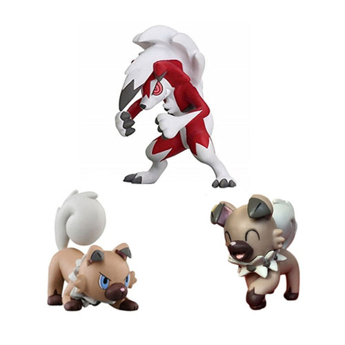 Wuffels Rockruff Lycanroc Evolution Figuren Pokemon (3 Motive zur Wahl) kaufen