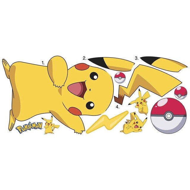 Pikachu Wand Sticker Aufkleber kaufen