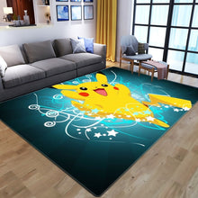 Load the picture into the gallery viewer, buy Pokemon Pikachu Flannel Carpet Mat (various designs)