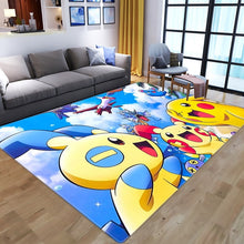 Load the picture into the gallery viewer, buy Pokemon Pikachu Flannel Carpet Mat (various designs)