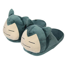 Load the picture into the gallery viewer, buy Pokemon Pikachu, Night Macaw or Snorlax fluffy slippers