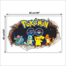 Cargue la imagen en el visor de la galería, compre la etiqueta de la pared 3D Pokemon Detective Pikachu (45 cm * 60 cm)