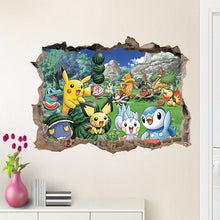 Lade das Bild in den Galerie-Viewer, 3D Pokemon Detektiv Pikachu Wand Sticker (45cm*60cm) kaufen
