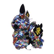 Load the picture into the gallery viewer, buy Pikachu cuddly toy Pokemon Graffiti Look - 13cm