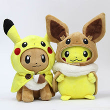 Cargue la imagen en el visor de la galería, compre Pikachu de peluche de felpa Cosplay Eevee / Gengar (aprox.28 cm)