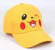 Cargue la imagen en el visor de la galería para comprar Pikachu Cosplay Pokemon Beanie Cap Base Ball Cap para niños o adultos