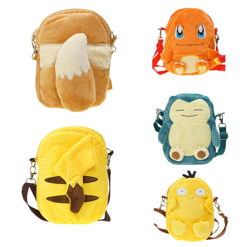 Pokemon (Charmander, Psyduck, Pikachu, Eevee, Snorlax) Plüsch Kinder Tasche kaufen