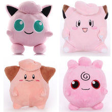 Load the picture into the gallery viewer, Piepi Clefairy, Pii Cleffa, Jigglypuff Jigglypuff, Fluffeluff Igglybuff buy Pokemon cuddly toys