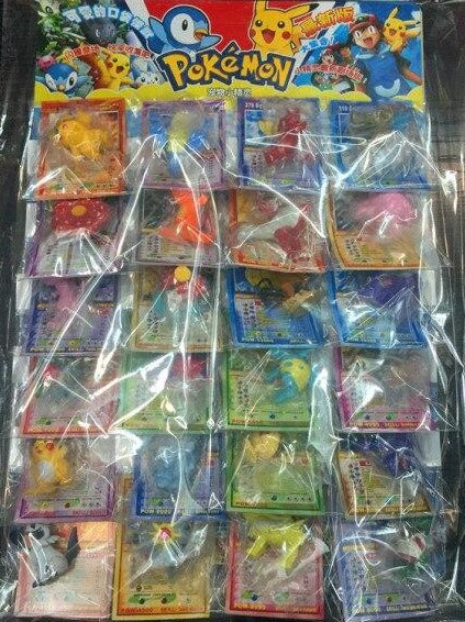 24 Stk. Pokemon Figuren (ca. 2-6cm) mit Karten kaufen