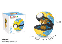 Carica l'immagine nel visualizzatore della galleria, acquista il set di blocchi di costruzione Pokemon Pokeball / Pokeballs