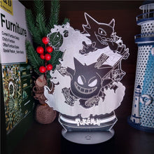Carga la imagen en el visor de la galería para comprar la luz de la lámpara nocturna Pokemon Gengar con cambio de color