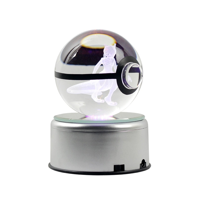 Wundervoller Pokemon Crystal Pokeball - LED Beleuchtung - viele Motive kaufen