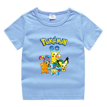 Chargez l'image dans la visionneuse de la galerie, achetez un t-shirt en coton Pokemon pour les enfants - de nombreux modèles et couleurs