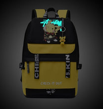 Load the picture into the gallery viewer, buy a large Pokemon school backpack with USB charging socket in the Pikachu look