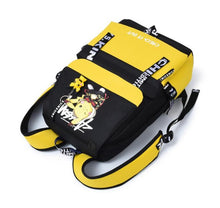Cargue la imagen en el visor de la galería, compre una mochila escolar grande de Pokémon con toma de carga USB con el aspecto de Pikachu