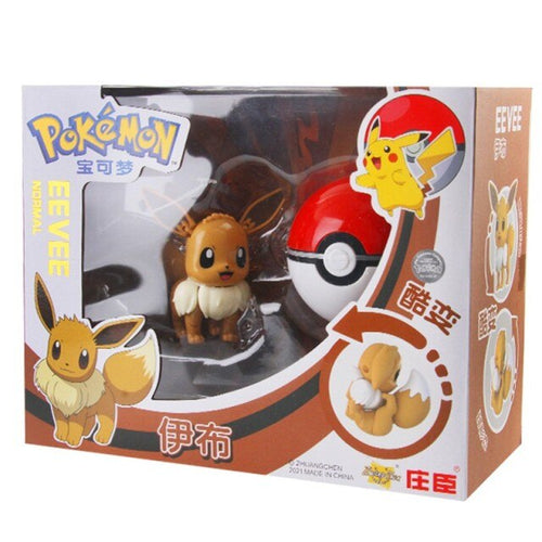 Eevee / Evoli Pokemon Poke Ball Set mit Figur Spielzeug kaufen