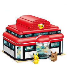 Carga la imagen en el visor de la galería, compra Pokémon Center House Building Block Set