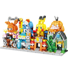 Load the picture into the gallery viewer, buy Pokémon Enton, Pikachu, Schiggy, Eevee 4in1 street building block set
