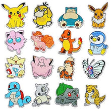 Cargue la imagen en el visor de la galería, compre 16 piezas de parches de tela para coser Pokemon