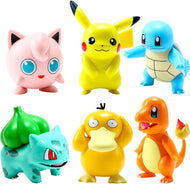 Buy a set of 6 Pokemon figures: Pikachu, Jigglypuff, Squirtle, Bulbasaur, Enton and Charmander