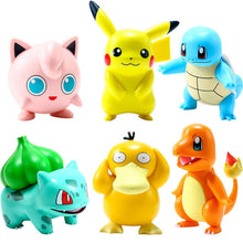 Load the picture into the gallery viewer, buy a set of 6 Pokemon figures: Pikachu, Jigglypuff, Schiggy, Bulbasaur, Enton and Charmander