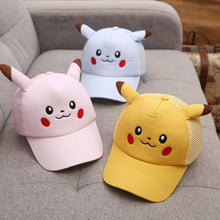 Cargue la imagen en el visor de la galería, compre gorra de béisbol para niños de Pokemon Pikachu (4-8 años)