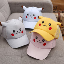 Load the picture into the gallery viewer, buy Pokemon Pikachu kids hats baseball cap (4-8 years)