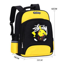 Carica l'immagine nel visualizzatore della galleria, acquista lo zaino della scuola con il motivo Pokemon Pikachu