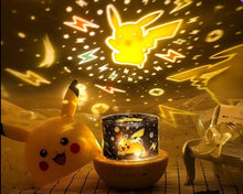 Carga la imagen en el visor de la galería, compra la lámpara del proyector del cielo estrellado de Pokémon Pikachu