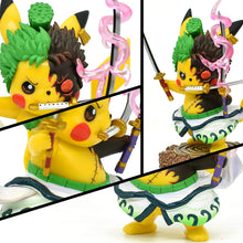 Load the picture into the gallery viewer, buy Pikachu Anime Kawaii Cosplay Roronoa Zoro Pokemon Figure (approx 10cm)