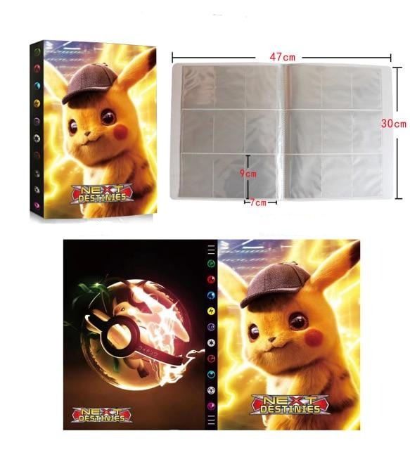 Album per carte Pokemon, contiene 400 carte da 50 pagine, in poliuretano, portatile, impermeabile, per bambini Album per carte Pokemon, contiene 400 carte da 50 pagine, in poliuretano, portatile, impermeabile, per bambini