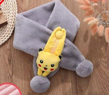 Cargue la imagen en el visor de la galería, compre la bufanda de invierno Pikachu para niños