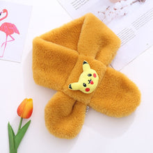 Cargue la imagen en el visor de la galería, compre una bufanda suave para niños con un motivo de Pikachu