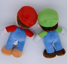 Lade das Bild in den Galerie-Viewer, 2er Set - Super Mario und Luigi Kuscheltier (ca. 25cm) kaufen
