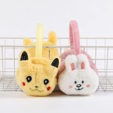 Load the picture into the gallery viewer, buy Pokemon Pikachu Fluffy Earmuffs for Cold Days