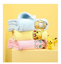 Load the picture into the gallery viewer, buy bath towels with Pokemon Pikachu and other motifs