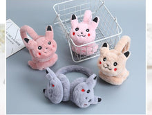 Upload the picture to the gallery viewer to buy Pokemon Pikachu earmuffs warmer for kids