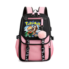 Cargue la imagen en el visor de la galería, compre la mochila Pokémon con compartimento para computadora portátil para la escuela, la universidad, etc.