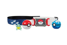 Carga la imagen en el visor de la galería, compra un cinturón de Pokemon Poke Ball con 2x Pokeball y 1x figura