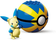 Cargue la imagen en el visor de la galería, bloque de construcción de Pokeball con figura de Pokémon - compre diferentes motivos