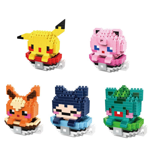 Süße Pokemon Baustein Figuren in verschiedenen Motiven kaufen