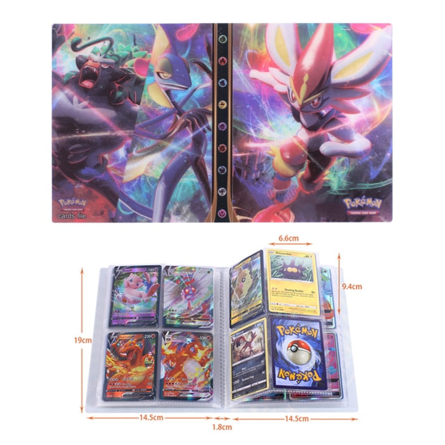 Raccoglitore Carte Pokemon Con 30 Pagine - Contiene Fino A 240 Carte