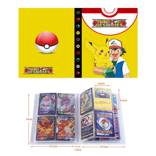 Pokemon Glurak Charizard u. a. Sammel Karten Album für 240 Karten kaufen