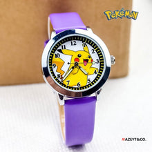 Cargue la imagen en el visor de la galería, compre reloj para niños Pokemon Pikachu en varios colores