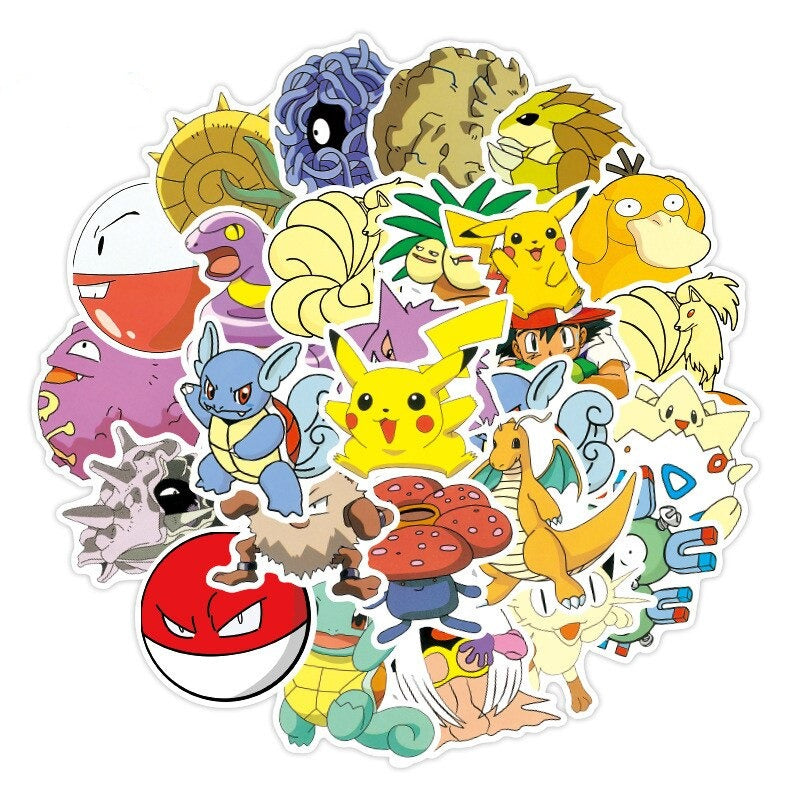 Pokémon Sticker Aufkleber - 50 oder 100 Stück kaufen